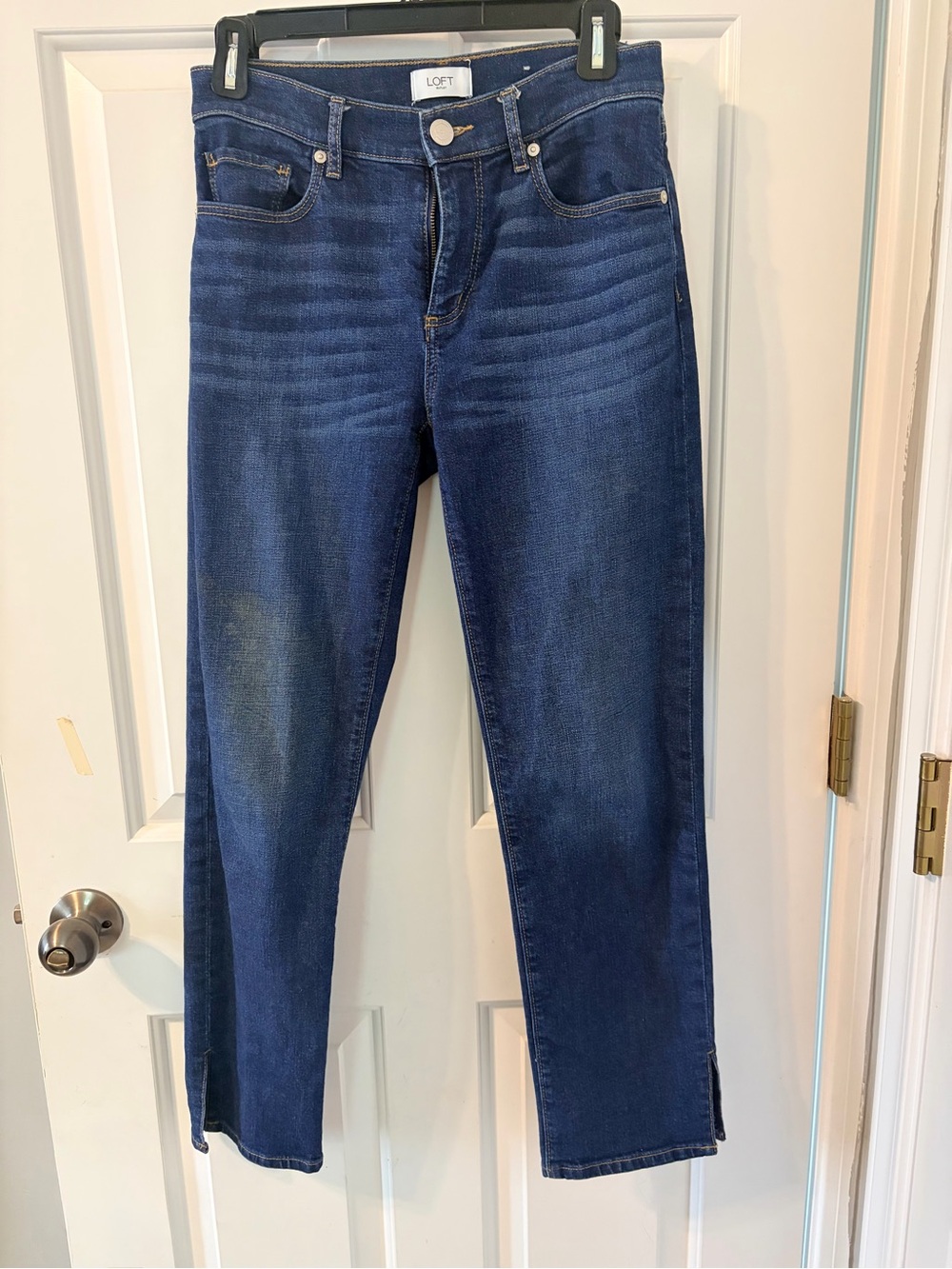 LOFT Women’s Dark Blue Straight Jeans
